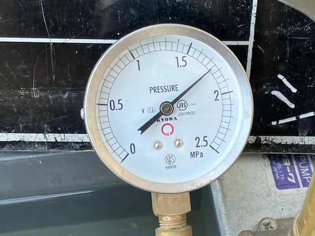 宅内給水管入替工事  水圧試験状況