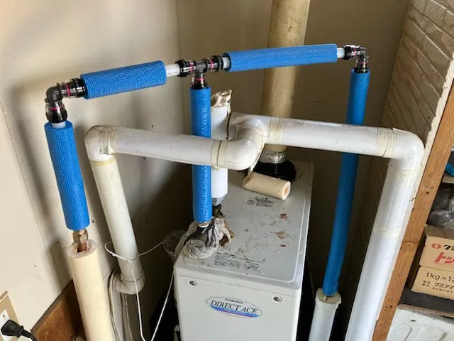 ボイラー配管　修理後