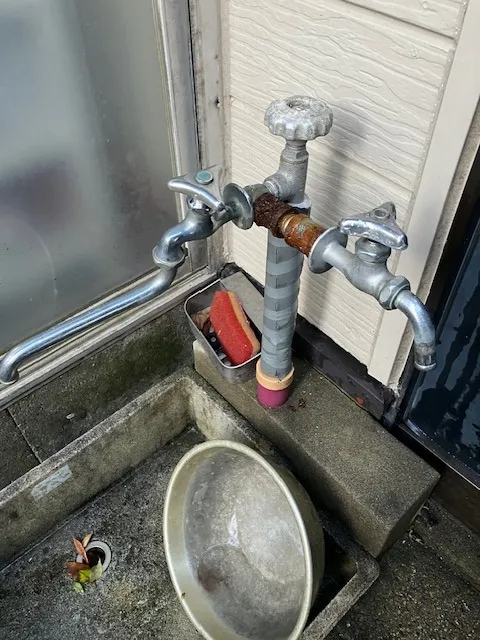 外部水道修理工事