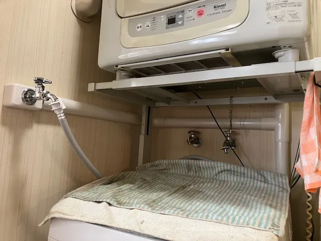 洗面洗濯系統水抜栓以降配管替