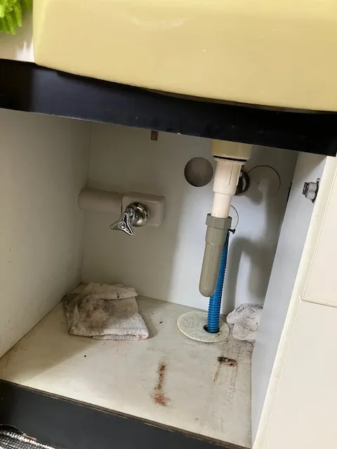 洗面洗濯系統水抜栓以降配管替