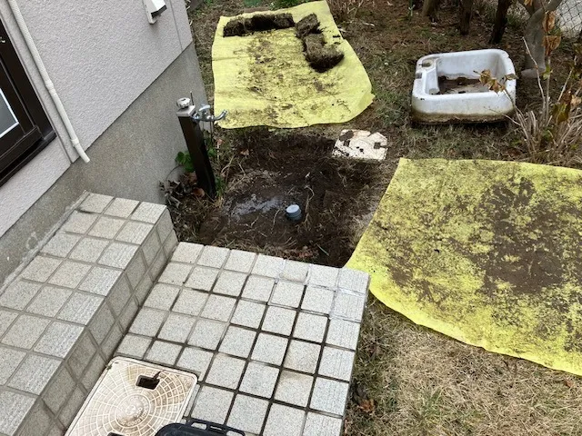 外部水道入替工事