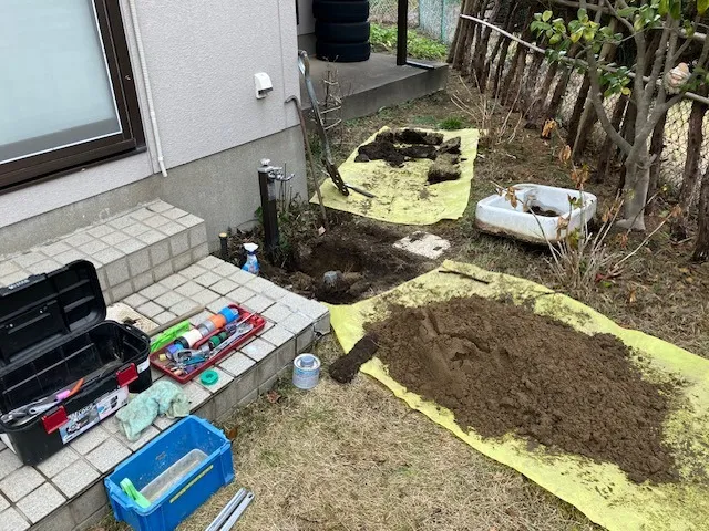 外部水道入替工事