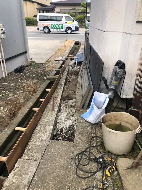 外部排水管一部入替工事