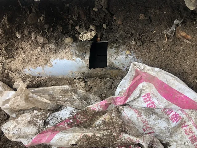 外部排水管一部入替工事