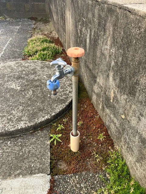 外部水道単水栓入替工事